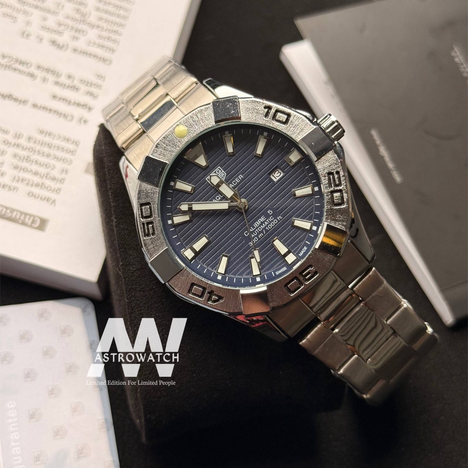 TAG AQUARACER CHAIN BLUE — photograph 3