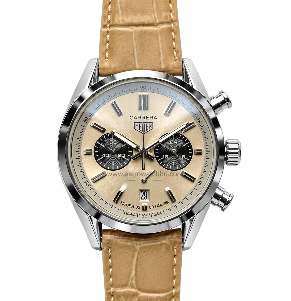TAG HEUER CARRERA 02T CHRONO BEIGE — photograph 1