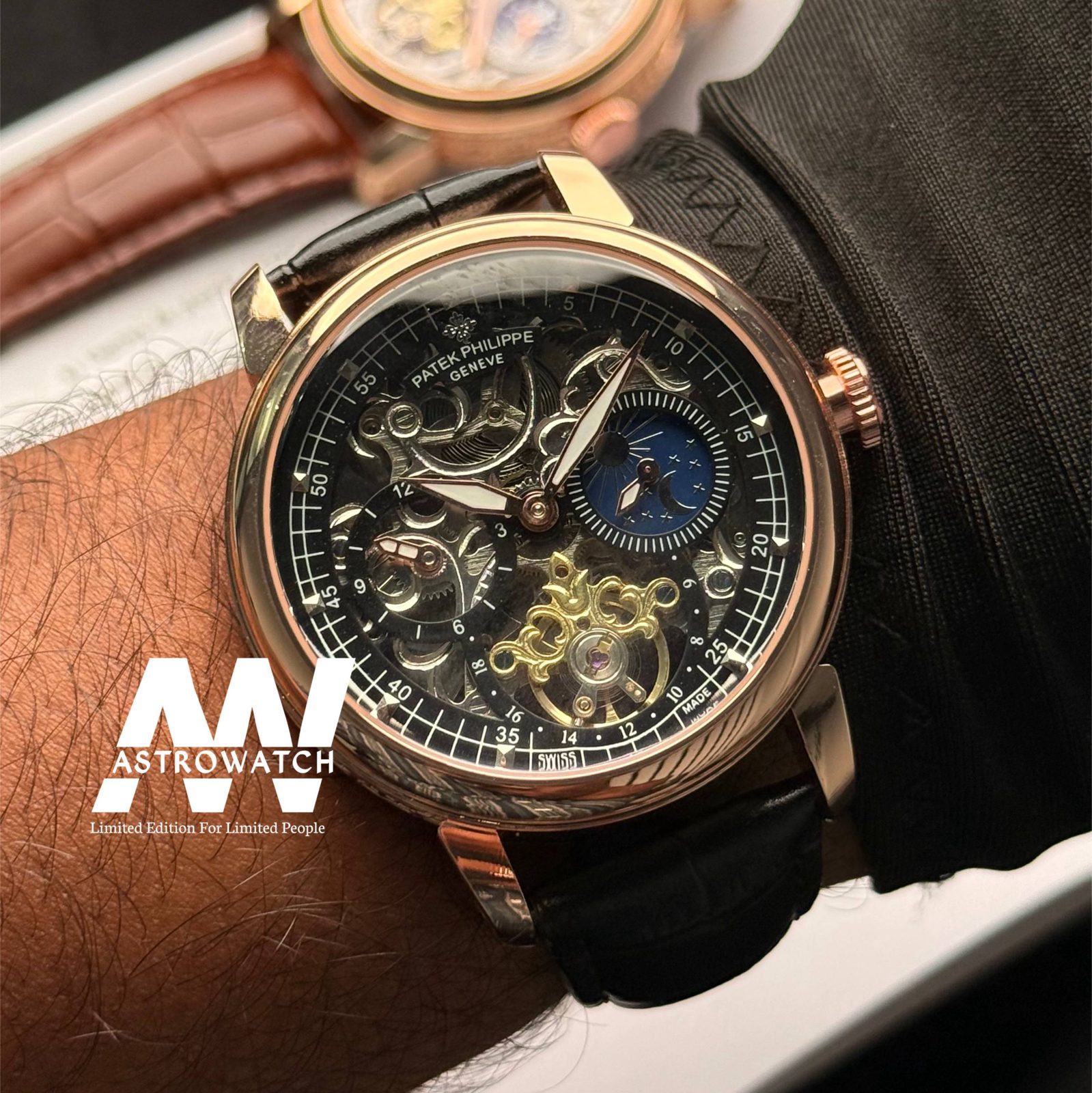 P.P Grand Complications Skeleton Moonphase Black Leather — photograph 6