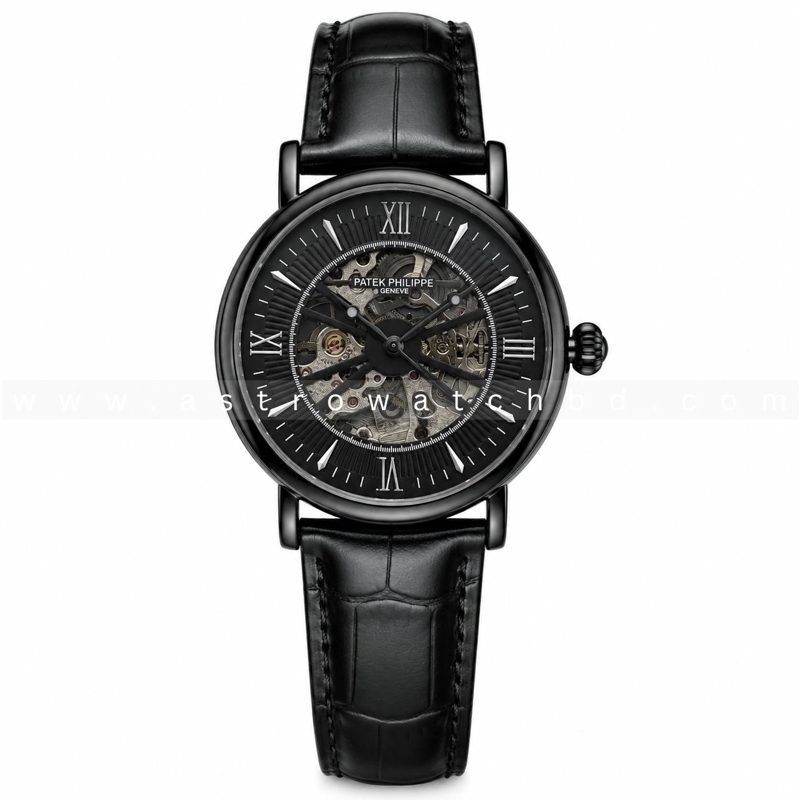 P.P SKELETON LEATHER AUTOMATIC FULL BLACK