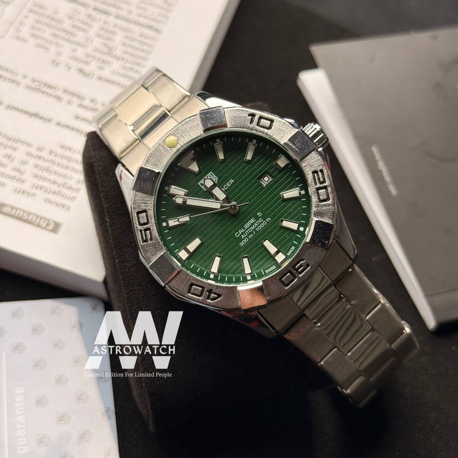 TAG AQUARACER CHAIN GREEN — photograph 3