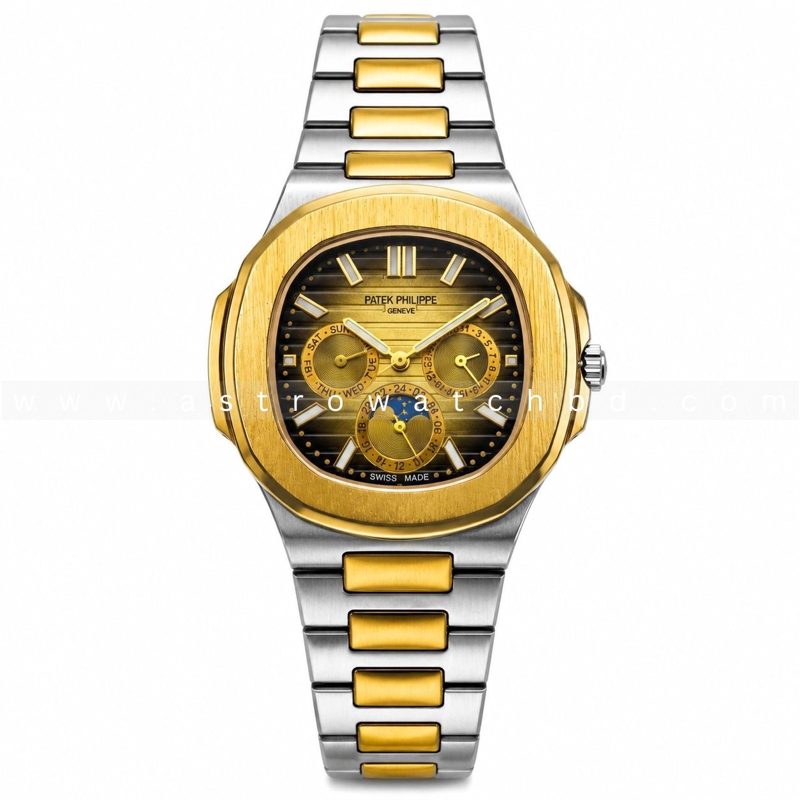 P.P NAUTILUS PREPETUAL CALENDAR TWO TONE GOLD
