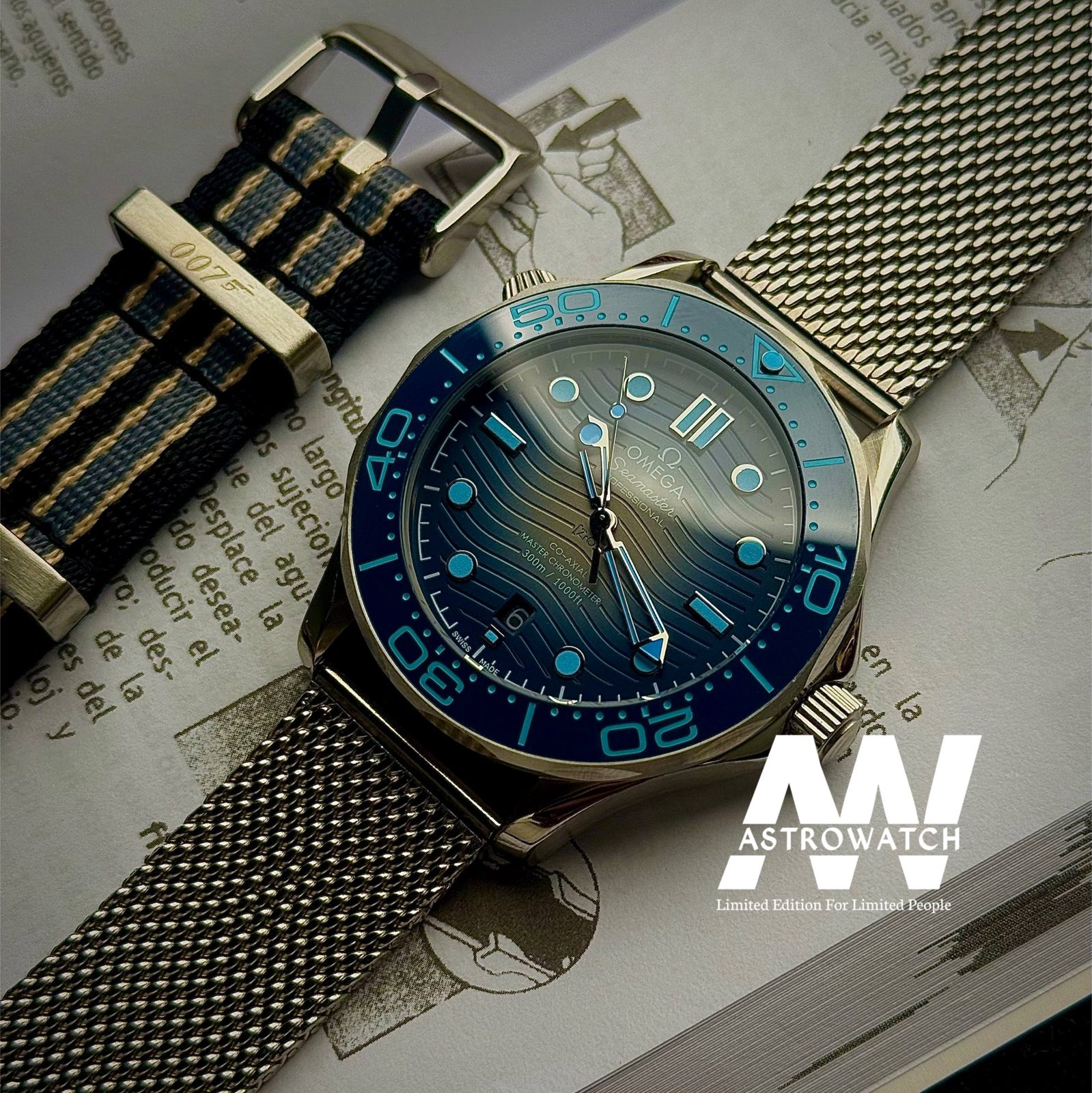 OMEGA 007 OCEAN BLUE MASTER GRADE — photograph 3
