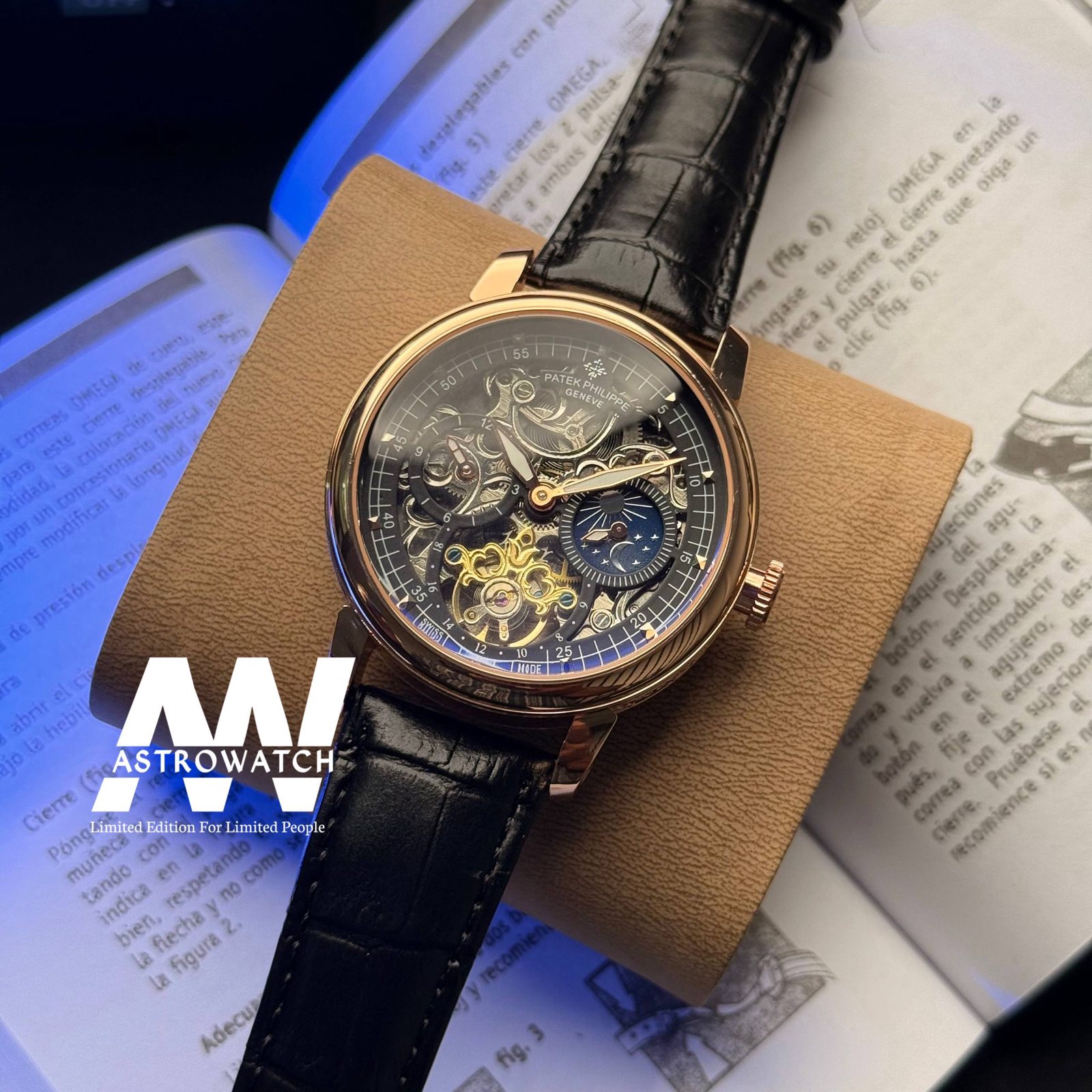 P.P Grand Complications Skeleton Moonphase Black Leather — photograph 4